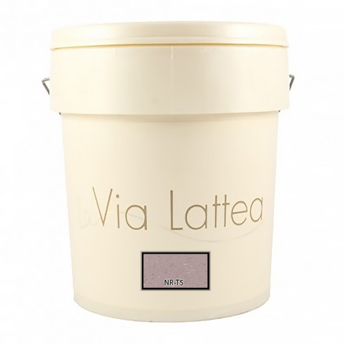 Διακοσμητική Ακρυλική Βαφή Νερού Τεχνοτροπίας Κωδ. NR-T5 με Λευκά Πρόσθετα Μικροσφαιρίδια και Ασημί Στοιχεία Μετάλλου La Via Lattea Giorgio Graesan σε 1Lit