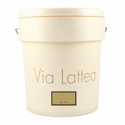 Διακοσμητική Ακρυλική Βαφή Νερού Τεχνοτροπίας Κωδ. NY-T4 με Λευκά Πρόσθετα Μικροσφαιρίδια και Ασημί Στοιχεία Μετάλλου La Via Lattea Giorgio Graesan σε 1Lit 