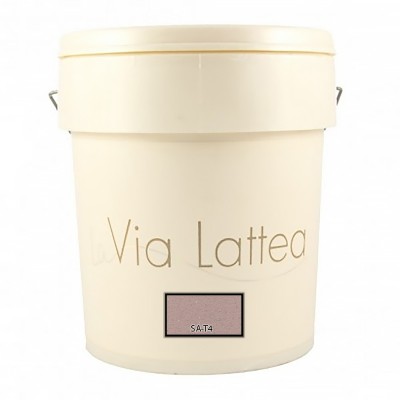 Διακοσμητική Ακρυλική Βαφή Νερού Τεχνοτροπίας Κωδ. SA-T4 με Λευκά Πρόσθετα Μικροσφαιρίδια και Ασημί Στοιχεία Μετάλλου La Via Lattea Giorgio Graesan σε 1Lit 