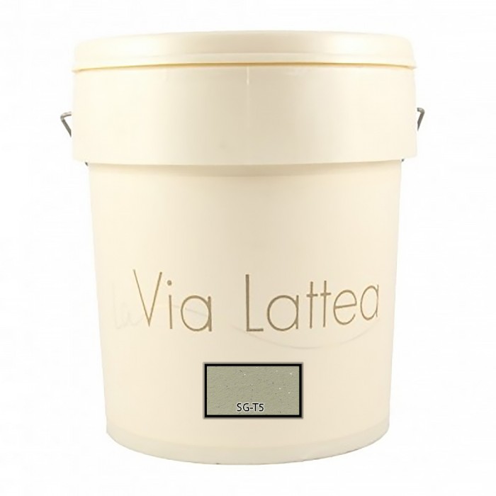 Διακοσμητική Ακρυλική Βαφή Νερού Τεχνοτροπίας Κωδ. SG-T5 με Λευκά Πρόσθετα Μικροσφαιρίδια και Ασημί Στοιχεία Μετάλλου La Via Lattea Giorgio Graesan σε 1Lit