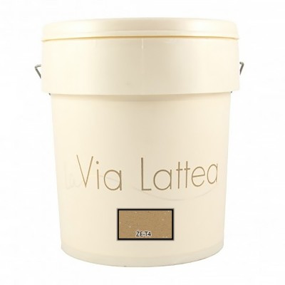 Διακοσμητική Ακρυλική Βαφή Νερού Τεχνοτροπίας Κωδ. ZE-T4 με Λευκά Πρόσθετα Μικροσφαιρίδια και Ασημί Στοιχεία Μετάλλου La Via Lattea Giorgio Graesan σε 1Lit 