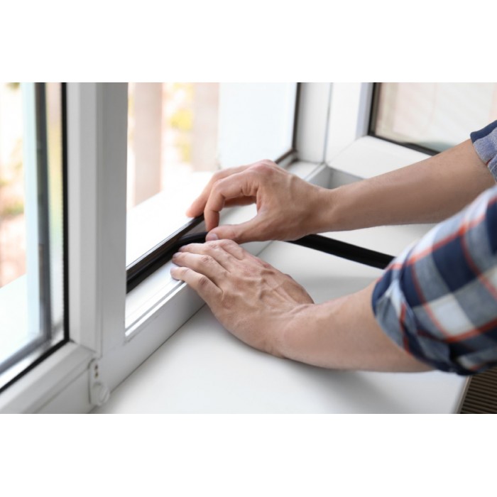 Λάστιχο Πόρτας - Παραθύρου Στεγανωτικό Αυτοκόλλητο Καφέ με το μέτρο