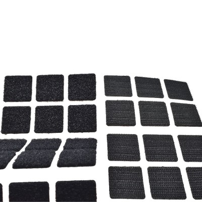 Αυτοκόλλητα Στικς (χριτς-χρατς) Στερέωσης τετράγωνα 25mmX 25mm Μαύρα Velcro 24 Τεμάχια