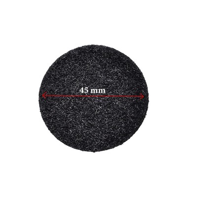 Αυτοκόλλητα Στικς (χριτς-χρατς) Στερέωσης στρογγυλά 6xØ45mm Μαύρα Velcro