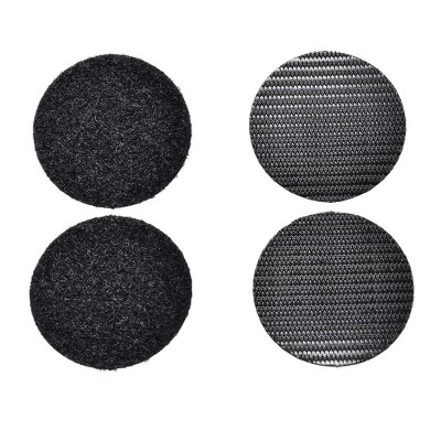 Αυτοκόλλητα Στικς (χριτς-χρατς) Στερέωσης στρογγυλά 6xØ45mm Μαύρα Velcro