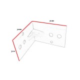 Γωνία σύνδεσης  Ανοξείδωτη 7x7cm