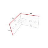 Γωνία σύνδεσης  Ανοξείδωτη 5x5cm