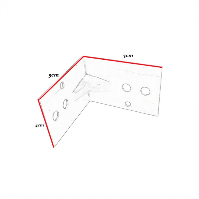 Γωνία σύνδεσης  Ανοξείδωτη 5x5cm