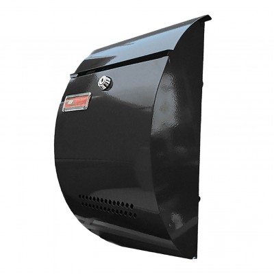 Γραμματοκιβώτια Viometal σειρά Βαλένθια 00101 σε Μαύρο (21.5x32.5cm)