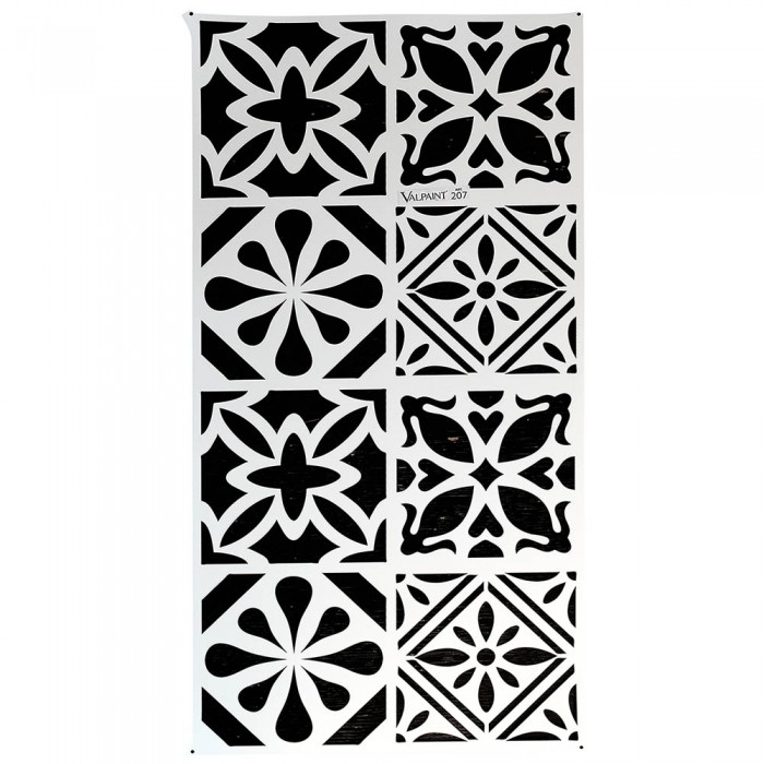 Stencil για Διακόσμηση Τοίχου VALPAINT SpA 59 x 29 cm ART207