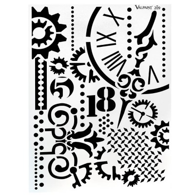 Stencil για Διακόσμηση Τοίχου VALPAINT SpA 47 x 66 cm ART209