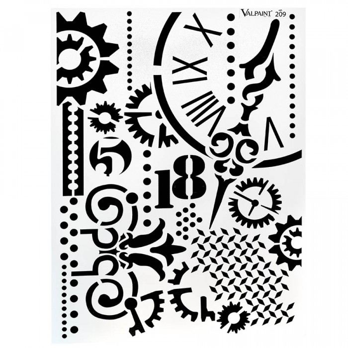 Stencil για Διακόσμηση Τοίχου VALPAINT SpA 47 x 66 cm ART209