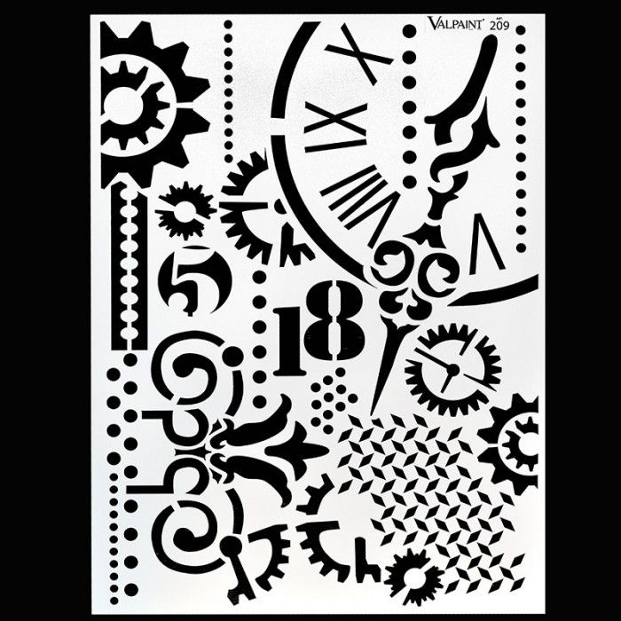 Stencil για Διακόσμηση Τοίχου VALPAINT SpA 47 x 66 cm ART209