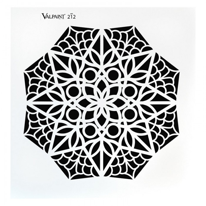Stencil για Διακόσμηση Τοίχου VALPAINT SpA 40 x 40 cm ART212