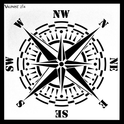 Stencil για Διακόσμηση Τοίχου VALPAINT SpA 47 x 47 cm ART214