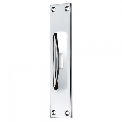 Χούφτα συρόμενης πόρτας σειρά 230 Χρώμιο (με τρύπα)