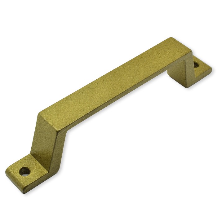 Λαβή Αλουμινίου 140mm με Δύο Τρύπες σε Χρυσό Ματ Χρώμα