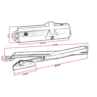 Σούστα Επαναφοράς πόρτας Yale series 4000 Καφέ σκούρο