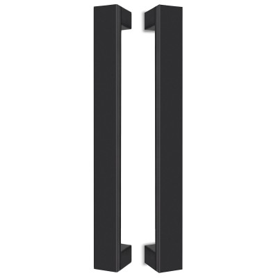 Λαβές εξώπορτας (2 Τεμάχια) Convex σειρά 1137 σε Ματ Μαύρο