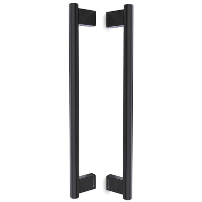 Λαβές εξώπορτας (2 Τεμάχια) Convex σειρά 1167 σε Ματ Μαύρο