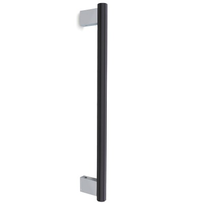 Λαβή εξώπορτας (1 Τεμάχιο) Convex σειρά 1167 σε Inox Γυαλιστερό - Ματ Μαύρο