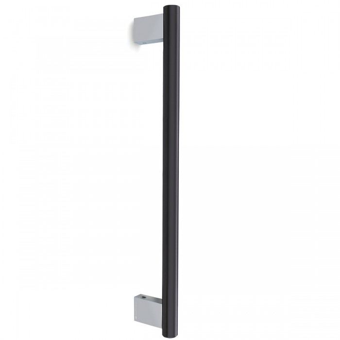 Λαβή εξώπορτας (1 Τεμάχιο) Convex σειρά 1167 σε Inox Γυαλιστερό - Ματ Μαύρο