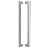 Λαβές εξώπορτας (2 Τεμάχια) Convex σειρά 1311 σε Χρώμιο - Ματ Άσπρο 500mm