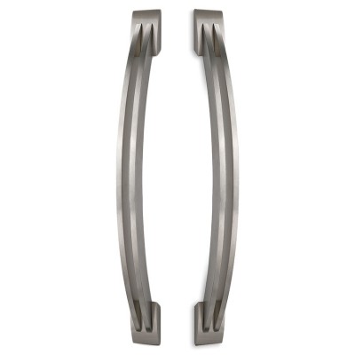 Λαβές εξώπορτας (2 Τεμάχια) Convex σειρά 453 σε Ματ Νίκελ-Ανοξείδωτο