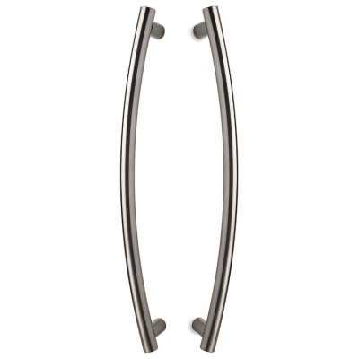 Λαβές εξώπορτας (2 Τεμάχια) Convex σειρά 461 σε Ματ Νίκελ-Ανοξείδωτο