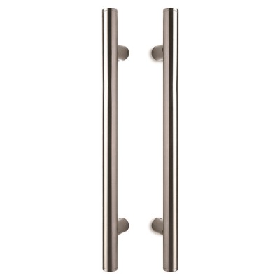 Λαβές εξώπορτας (2 Τεμάχια) Convex σειρά 475 σε Ματ Νίκελ-Ανοξείδωτο