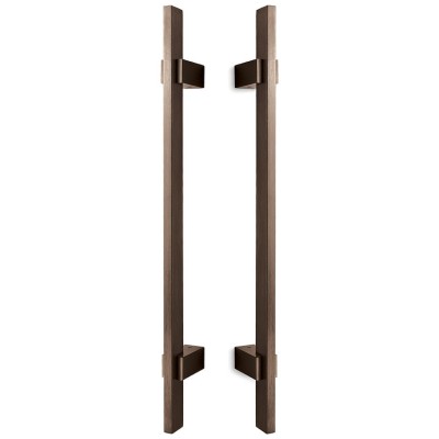 Λαβές εξώπορτας (2 Τεμάχια) Convex σειρά 653 σε Ματ Αντικέ