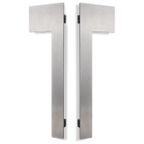 Λαβές εξώπορτας (2 Τεμάχια) Convex σειρά 861 500mm σε Ματ Νίκελ-Ανοξείδωτο