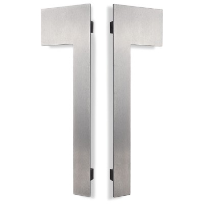 Λαβές εξώπορτας (2 Τεμάχια) Convex σειρά 861 500mm σε Ματ Νίκελ-Ανοξείδωτο