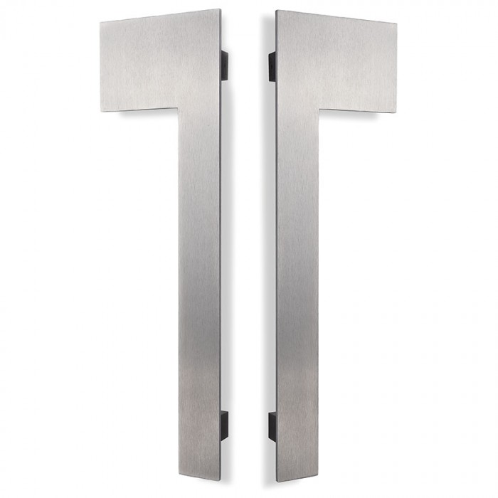 Λαβές εξώπορτας (2 Τεμάχια) Convex σειρά 861 500mm σε Ματ Νίκελ-Ανοξείδωτο