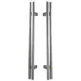 Λαβές εξώπορτας Convex σειρά 871 σε Ματ Νίκελ-Ανοξείδωτο