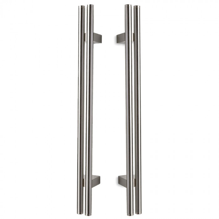 Λαβές εξώπορτας Convex σειρά 871 σε Ματ Νίκελ-Ανοξείδωτο