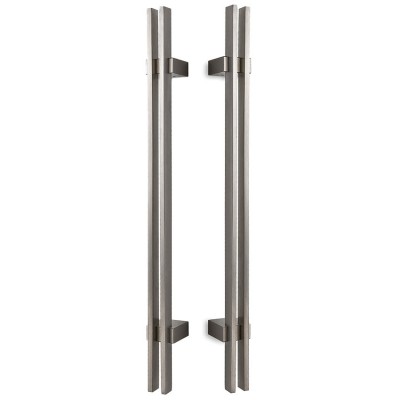 Λαβές εξώπορτας (2 Τεμάχια) Convex σειρά 873 σε Ματ Νίκελ