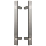 Λαβές εξώπορτας (2 Τεμάχια) Convex σειρά 879s σε Ματ Νίκελ-Ανοξείδωτο