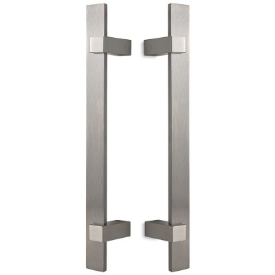 Λαβές εξώπορτας (2 Τεμάχια) Convex σειρά 879s σε Ματ Νίκελ-Ανοξείδωτο