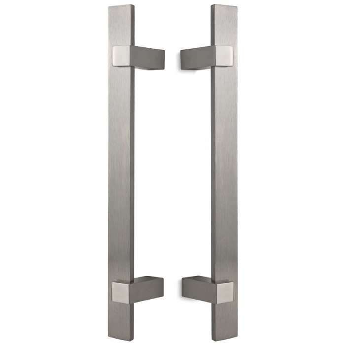 Λαβές εξώπορτας (2 Τεμάχια) Convex σειρά 879s σε Ματ Νίκελ-Ανοξείδωτο