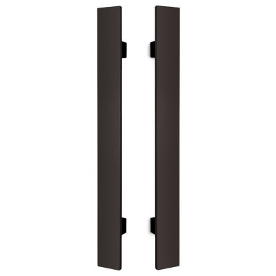 Λαβές εξώπορτας (2 Τεμάχια) Convex 919 σε Ματ Μαύρο-Ανοξείδωτο