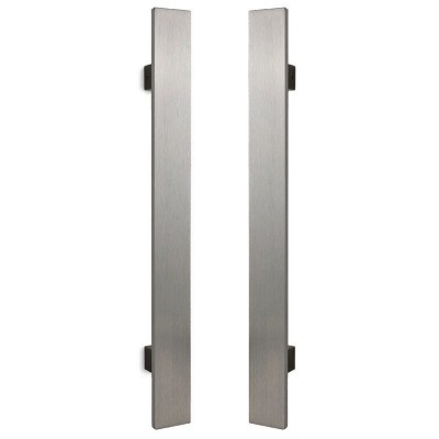 Λαβές εξώπορτας (2 Τεμάχια) Convex σειρά 919 σε Ματ Νίκελ-Ανοξείδωτο