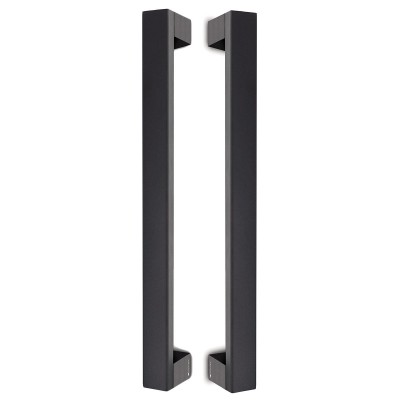 Λαβές εξώπορτας Ζεύγος (2 Τεμάχια) Convex σειρά 989 σε Ματ Μαύρο L500mm (μήκος λαβής)