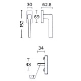 Γρυλόχερο Κουφώματος Convex 1495 σε Ματ Μαύρο