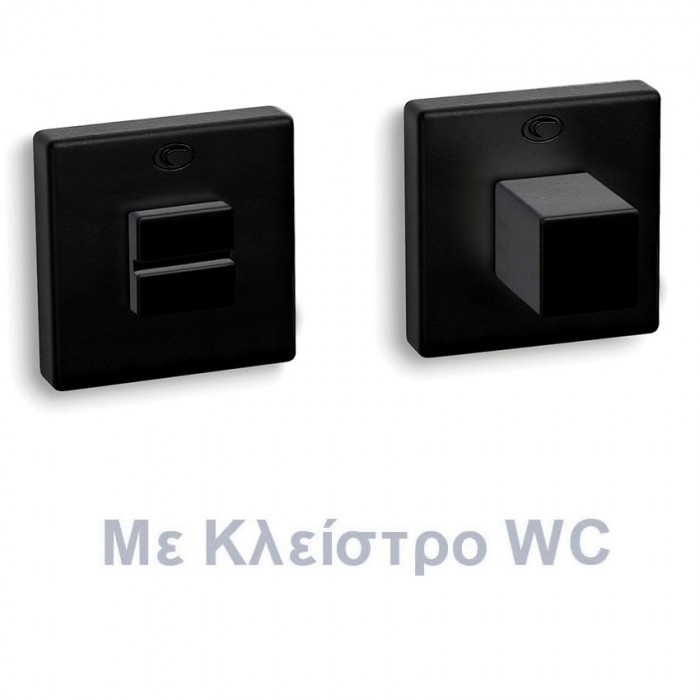 Ροζέτα με κλείστρο ασφαλείας Convex 2145 σε Ματ Μαύρο