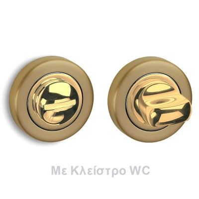 Ροζέτα με κλείστρο ασφαλείας Convex 245 σε Ματ Όρο-Όρο