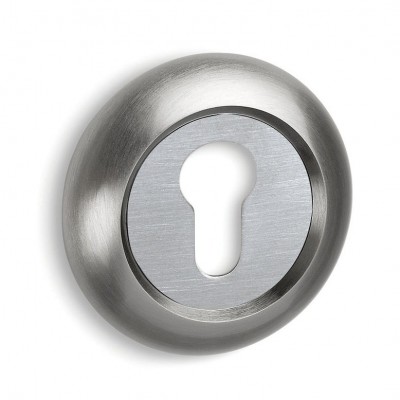 Ροζέτα Convex Εξώπορτας 485 σε Ματ Νίκελ-Χρώμιο