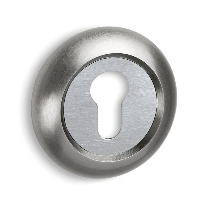 Ροζέτα Convex Εξώπορτας 485 σε Ματ Νίκελ-Χρώμιο