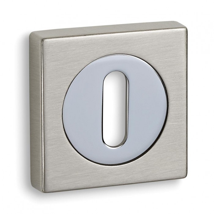 Ροζέτα Convex Μεσόπορτας 735 σε Ματ Νίκελ-Χρώμιο