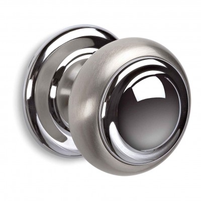 Μπούλ εξώθυρας Convex σειρά 141 80mm σε Χρώμιο-Νίκελ Ματ